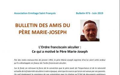 Bulletin N°6 – Ce qui a motivé le Père Marie-Joseph