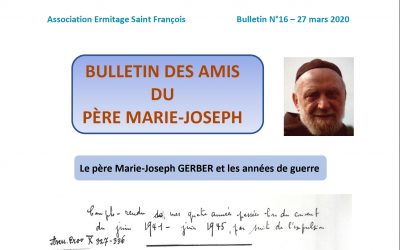 Bulletin N°16 – Le père Marie-Joseph GERBER et les années de guerre