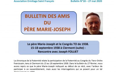 Bulletin N°18 – Le père Marie-Joseph et le Congrès TO de 1938
