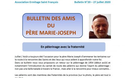 Bulletin N°20 – En pèlerinage avec la fraternité.