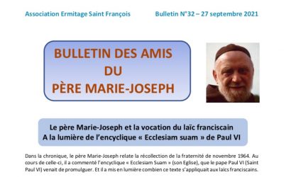 Bulletin N°32: le père Marie-Joseph et l’encyclique de Paul VI.