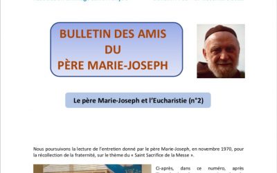 Bulletin N°35 – Le père Marie-Joseph et l’Eucharistie n°2