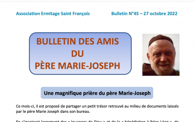 BULLETIN N°45 : prière universelle du P. Marie-Joseph 1970