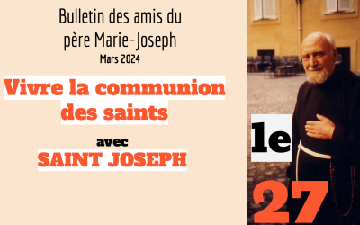 Bulletin N°62 – Vivre la communion des saints avec saint Joseph