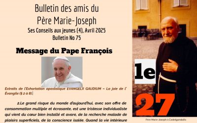 Bulletin N° 75 : Ses Conseils aux jeunes (4)
